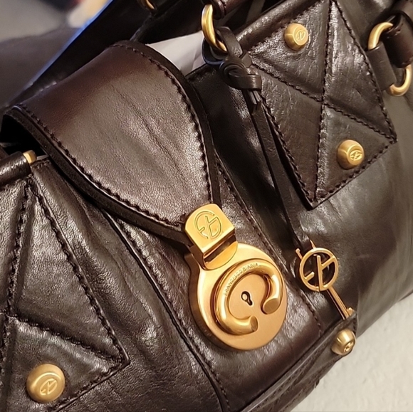 📍Rare |Vintage | Francesco Biasia | Leather & Suede East West Style Bag - Picture 2 of 16